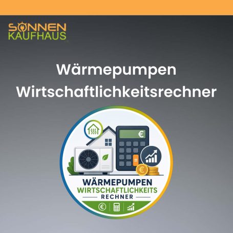 Logo für einen Wirtschaftlichkeitsrechner für Wärmepumpen.